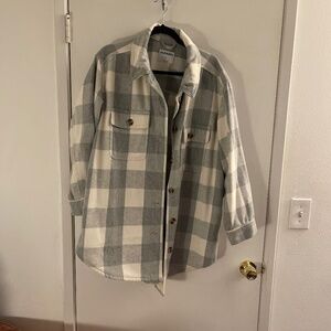 Old Navy gray shacket xl
